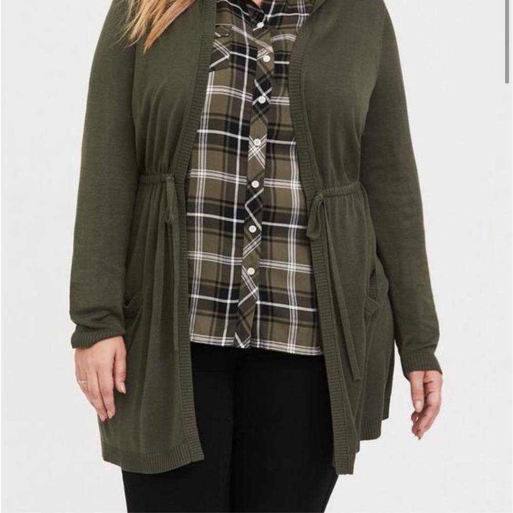 Olive Green Cardigan